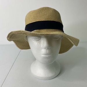 Madewell Fedora packable straw hat Size S/M Model # MD501